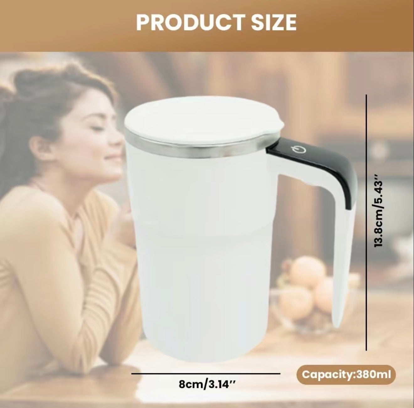 Mug Thermique StirMate - Commodité Auto-Mélangeante