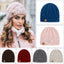 European and American retro style diamond grid coarse needle knitted hat for men and women, fashionable autumn and winter knitted hat - Korvel
