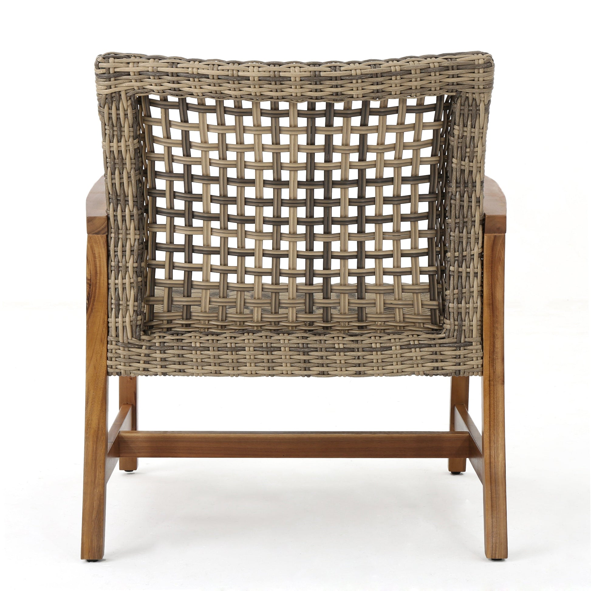 HAMPTON WOOD + WICKER CLUB CHAIR ( set of 2) - Korvel