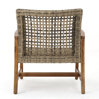 HAMPTON WOOD + WICKER CLUB CHAIR ( set of 2) - Korvel