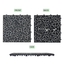12 x 12 inch black interlocking deck tiles, plastic waterproofing, pebble pattern, pack of 12 - Korvel