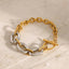 18K Gold-Plated Stainless Steel Chain Bracelet - Korvel
