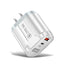 PD20W Mobile Fast Charging Charger 5V4A US, European, and British Standard Speed Matching Device PD+QC3.0 Travel Charging Head - Korvel