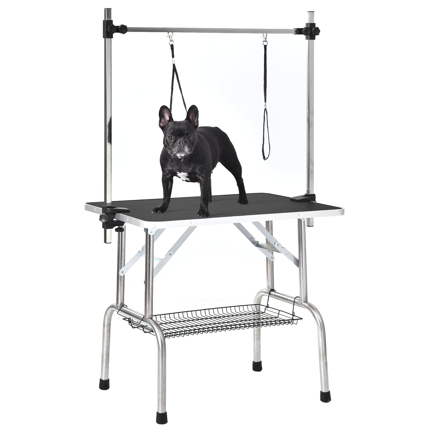 36" Professional Dog Pet Grooming Table Adjustable Heavy Duty Portable w/Arm & Noose & Mesh Tray - Korvel