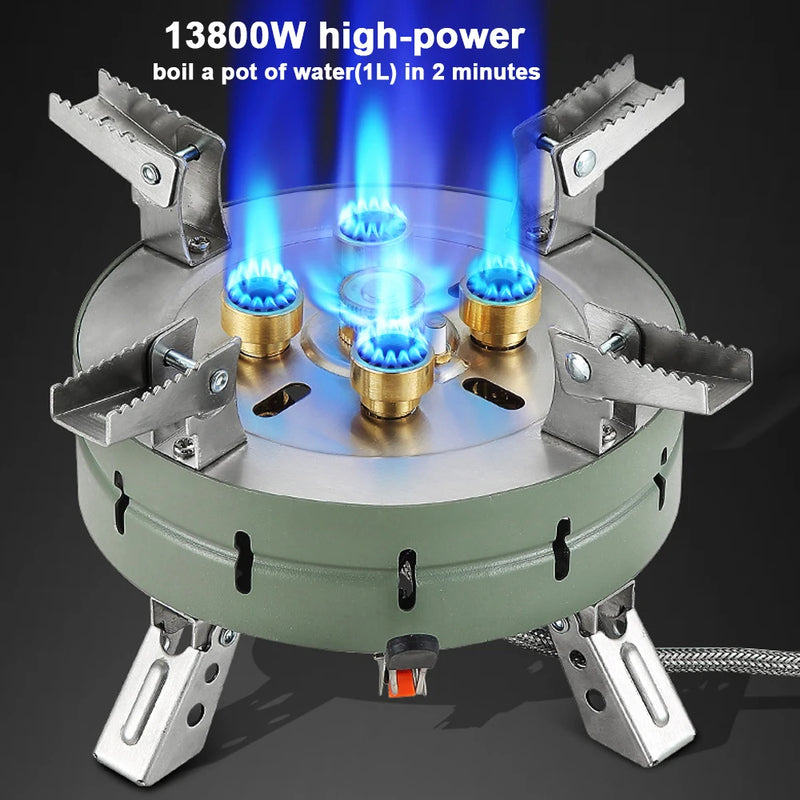 High-Power Portable Foldable Gas Stove for Camping & Hiking