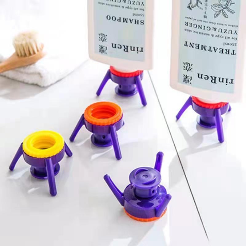 Soporte Multifuncional Invertido para Tapas de Botellas de Productos de Ducha