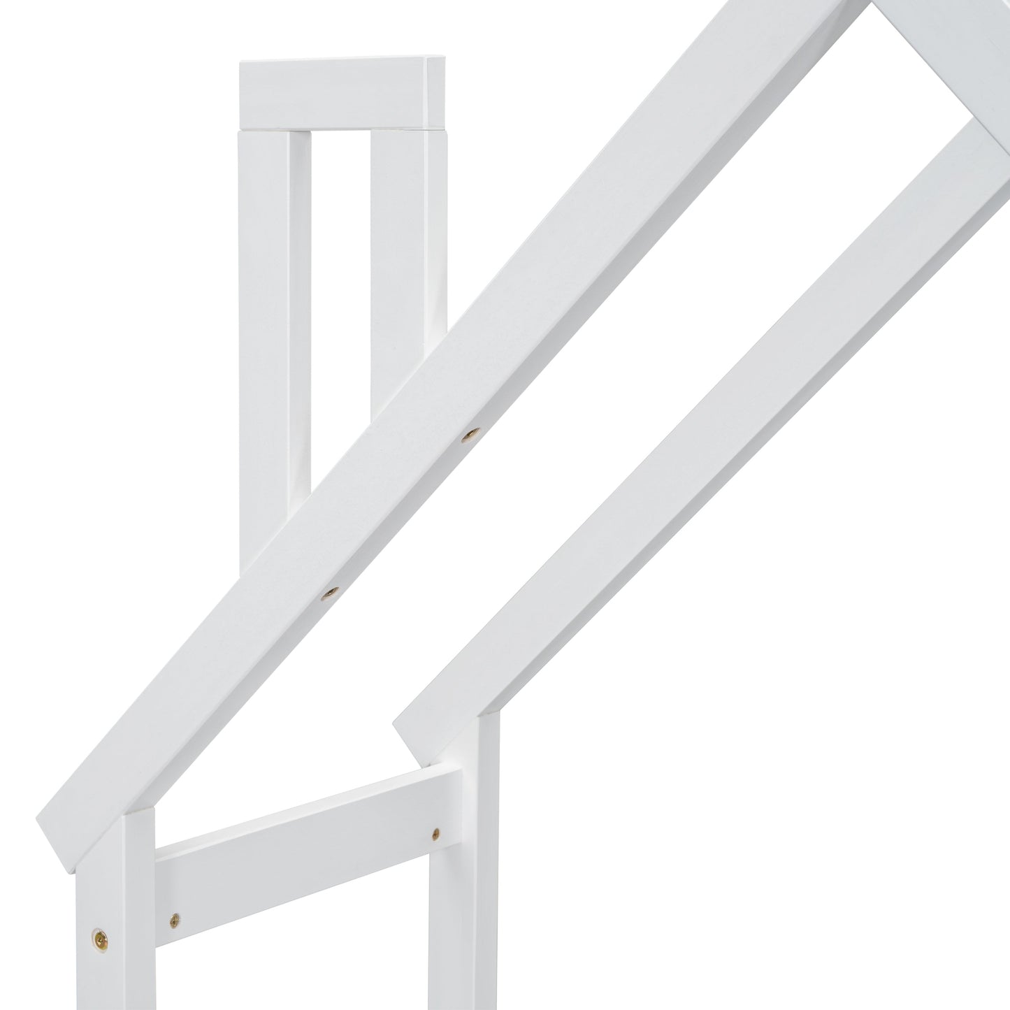 House-shaped Wooden writing Desk,Kids study Table,Bookshelf & Toy Storage,White - Korvel