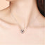 Silver Love Heart shaped Projection Pendant Necklace in 100 Languages, I Love You Projection Pendant Clavicle Chain - Korvel