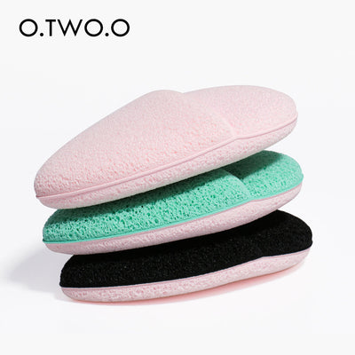 O.TWO.O Oval Soft and Comfortable Sponge Face Wash Puff Magic Lazy Water Makeup Remover Puff 1Pcs - Korvel