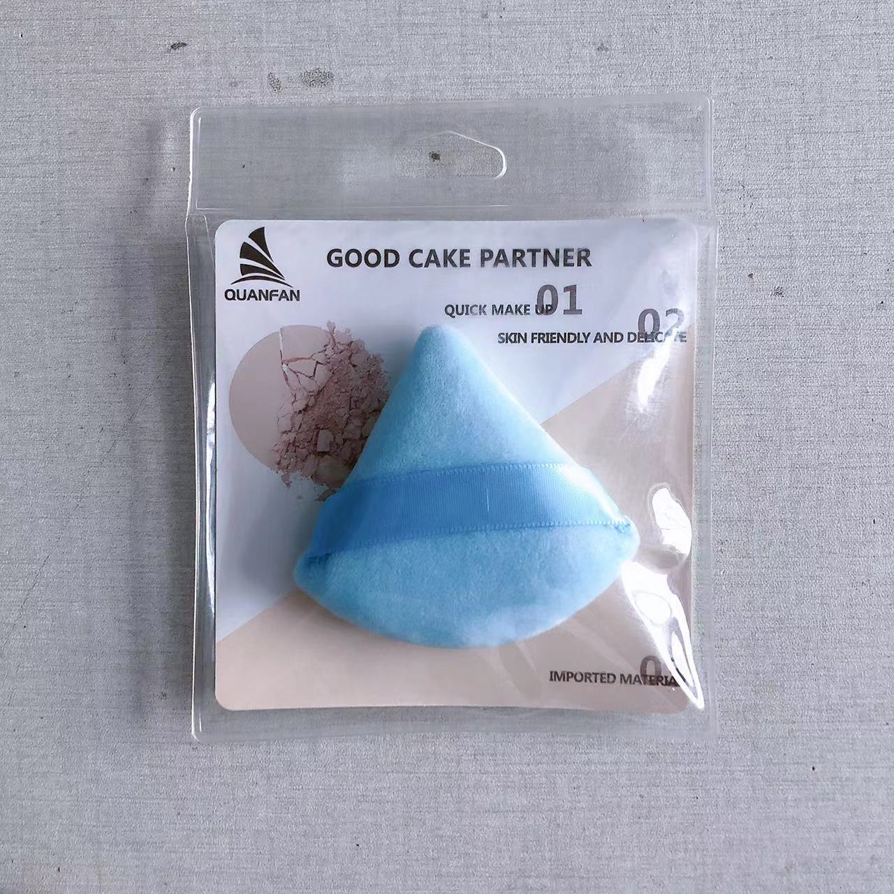 Puff à Poudre Sec Triangle - Outil de Maquillage Premium