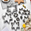 Christmas snowflake biscuit mold stainless steel snowflake three-dimensional biscuit mold biscuit cut into 10 pieces set - Korvel
