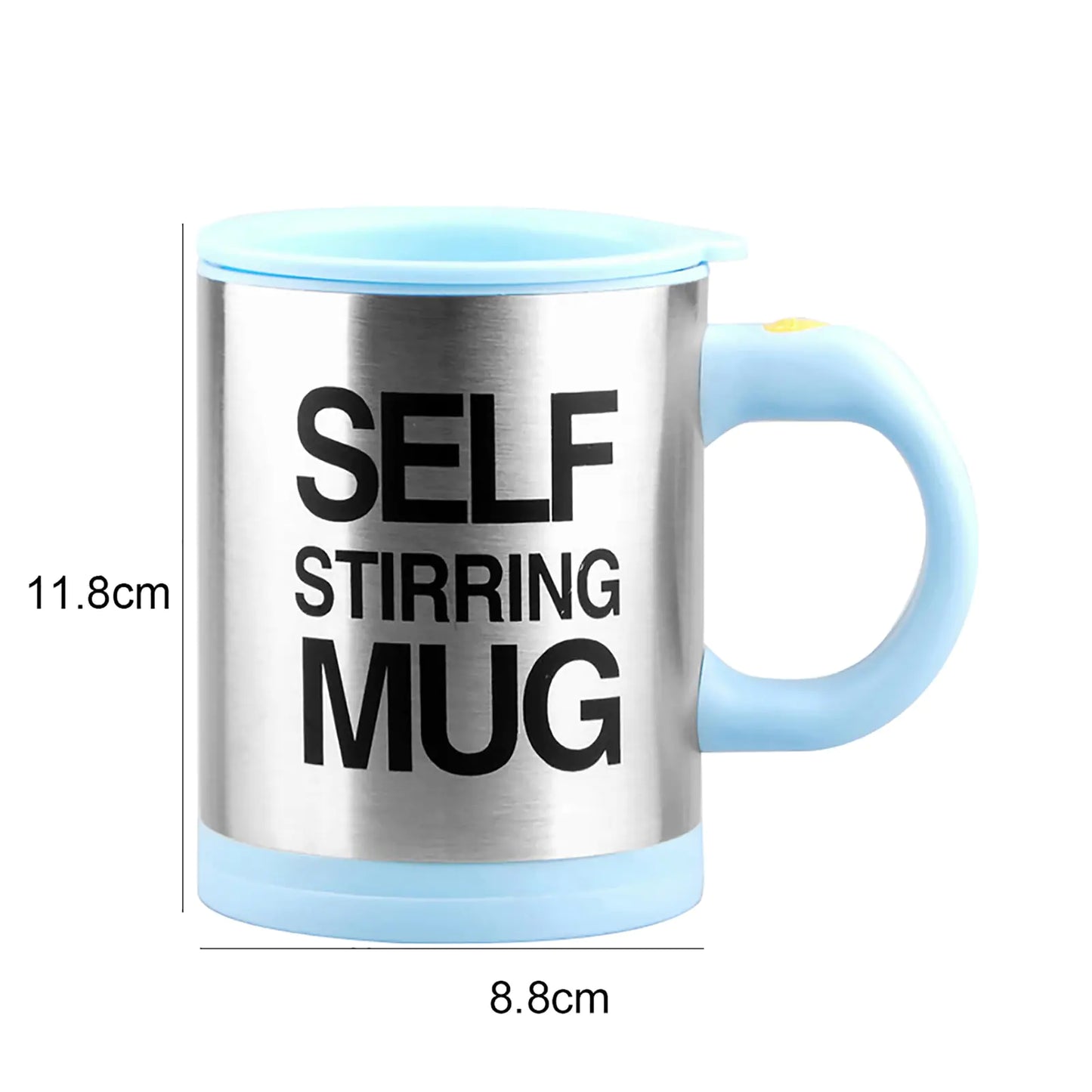 Premium Self Stirring Coffee Mug - 400ml Stainless Steel