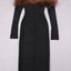 Vestido Sin Tirantes de Plumas