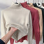 Pull-over à col roulé pour femmes automne hiver