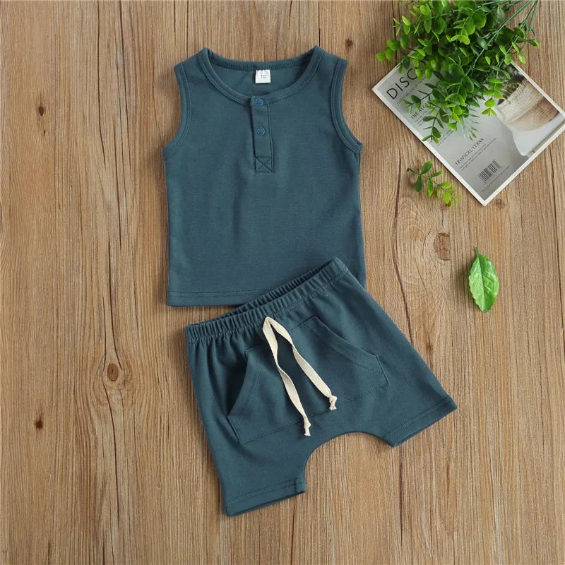 Charming Two-Piece Baby Summer Outfit