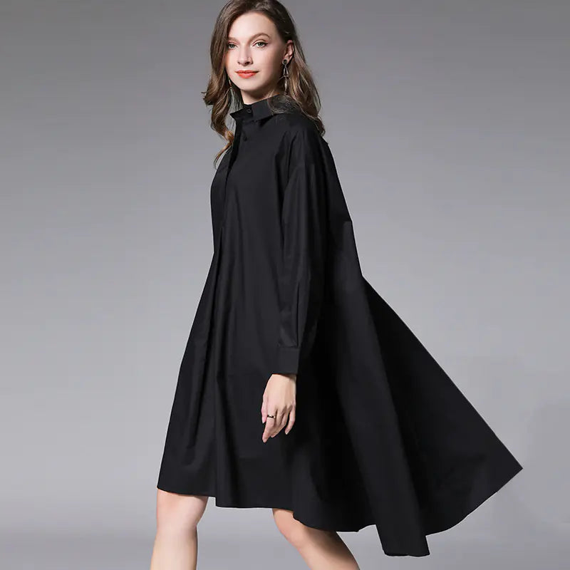 Vestido Camisa Suelto para Mujeres