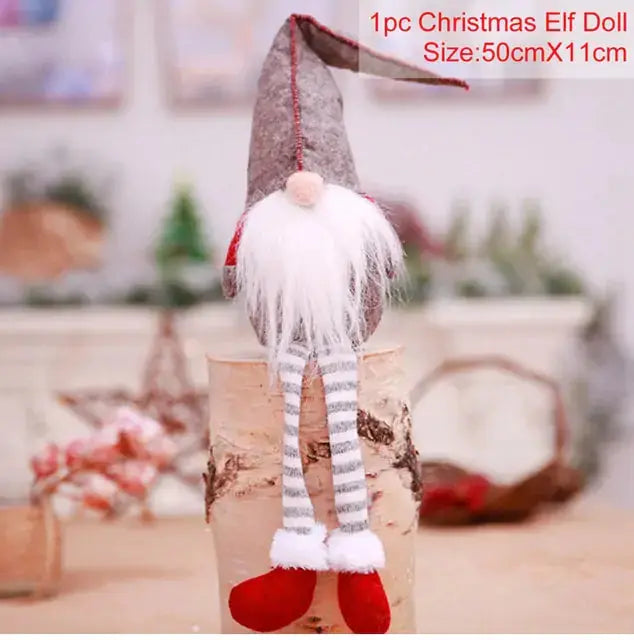 Muñeco de Navidad Gnomo Sin Rostro - Decoración Navideña Caprichosa