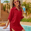 Robe de Plage à Cordons pour Femmes Blooming Jelly - Rouge Grand