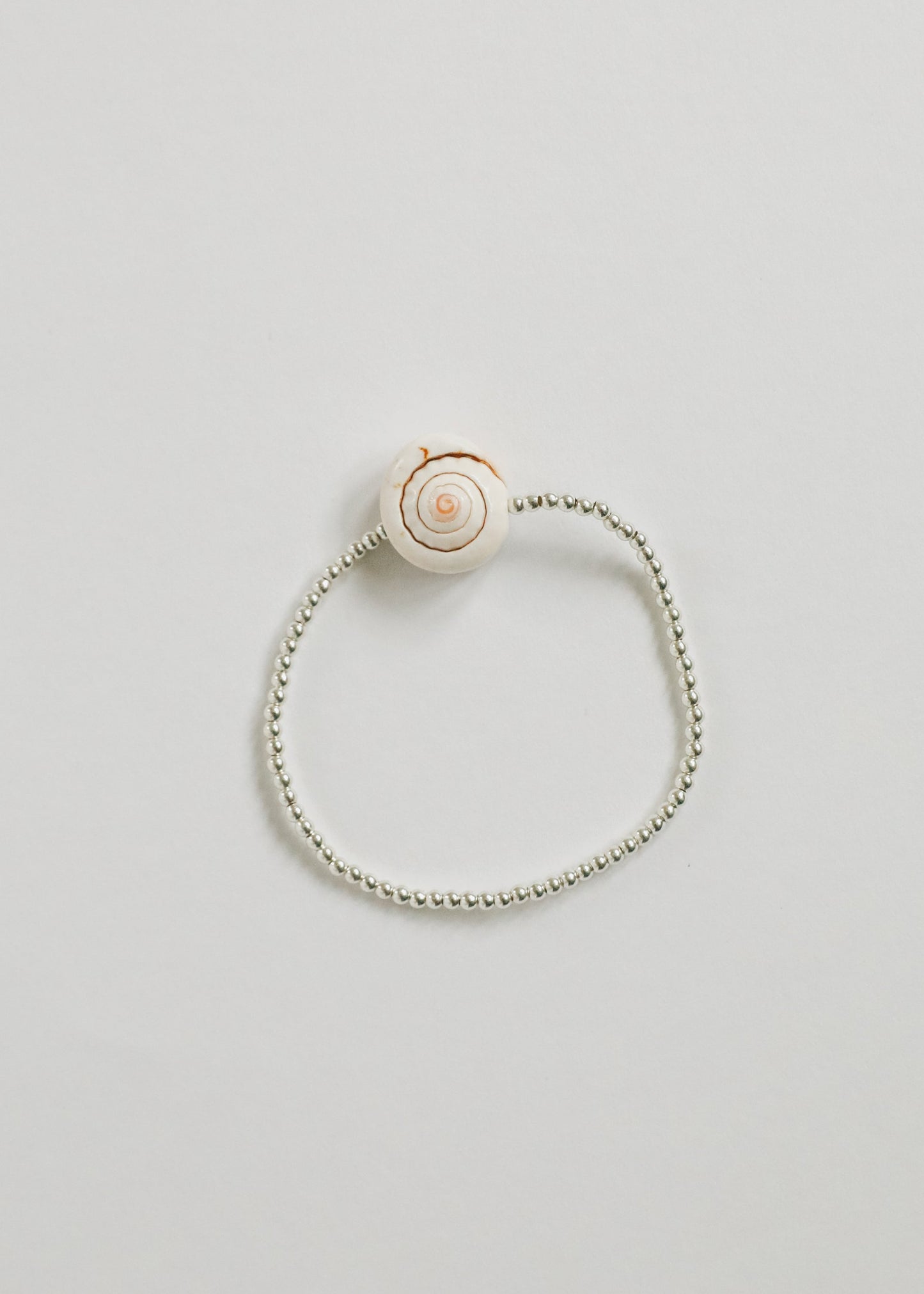 Sterling Silver & Sea Shell Beaded Anklet or Bracelet