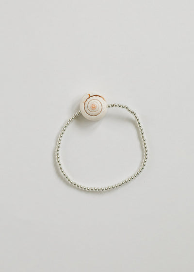 Sterling Silver & Sea Shell Beaded Anklet or Bracelet