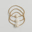Delicada Pulsera o Tobillera de Concha Marina de Oro de 14K
