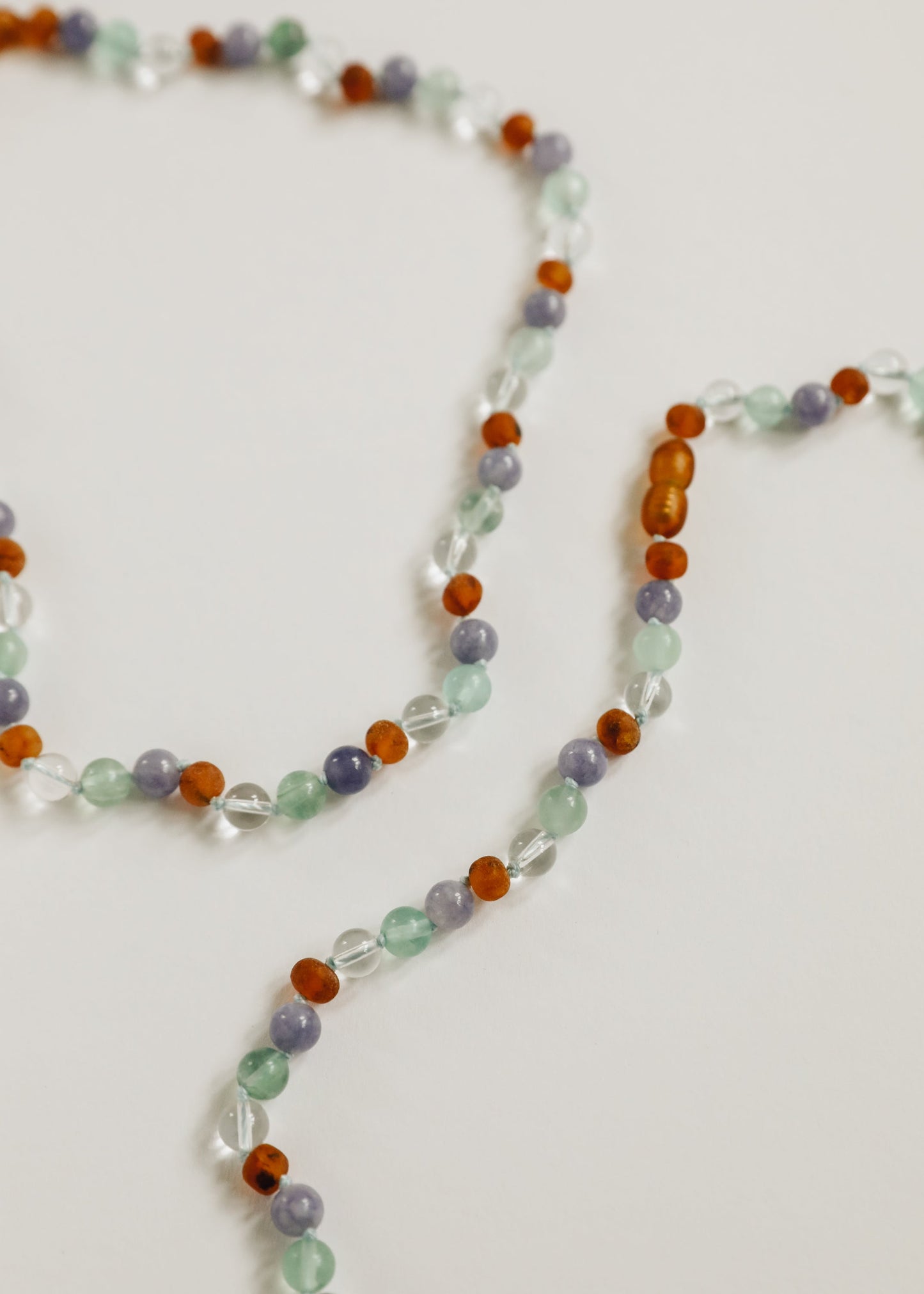Baltic Sea Amber & Natural Gemstone Bracelet/Anklet