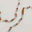 Collier en perles d'ambre de la mer Baltique et de pierres précieuses naturelles