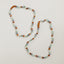 Collier en perles d'ambre de la mer Baltique et de pierres précieuses naturelles