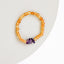 Pulsera de Adulto de Ámbar Báltico y Amatista con Miel Cruda