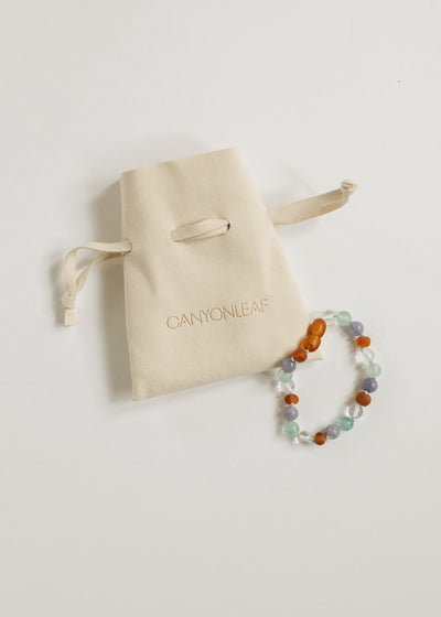 Baltic Sea Amber & Natural Gemstone Bracelet/Anklet