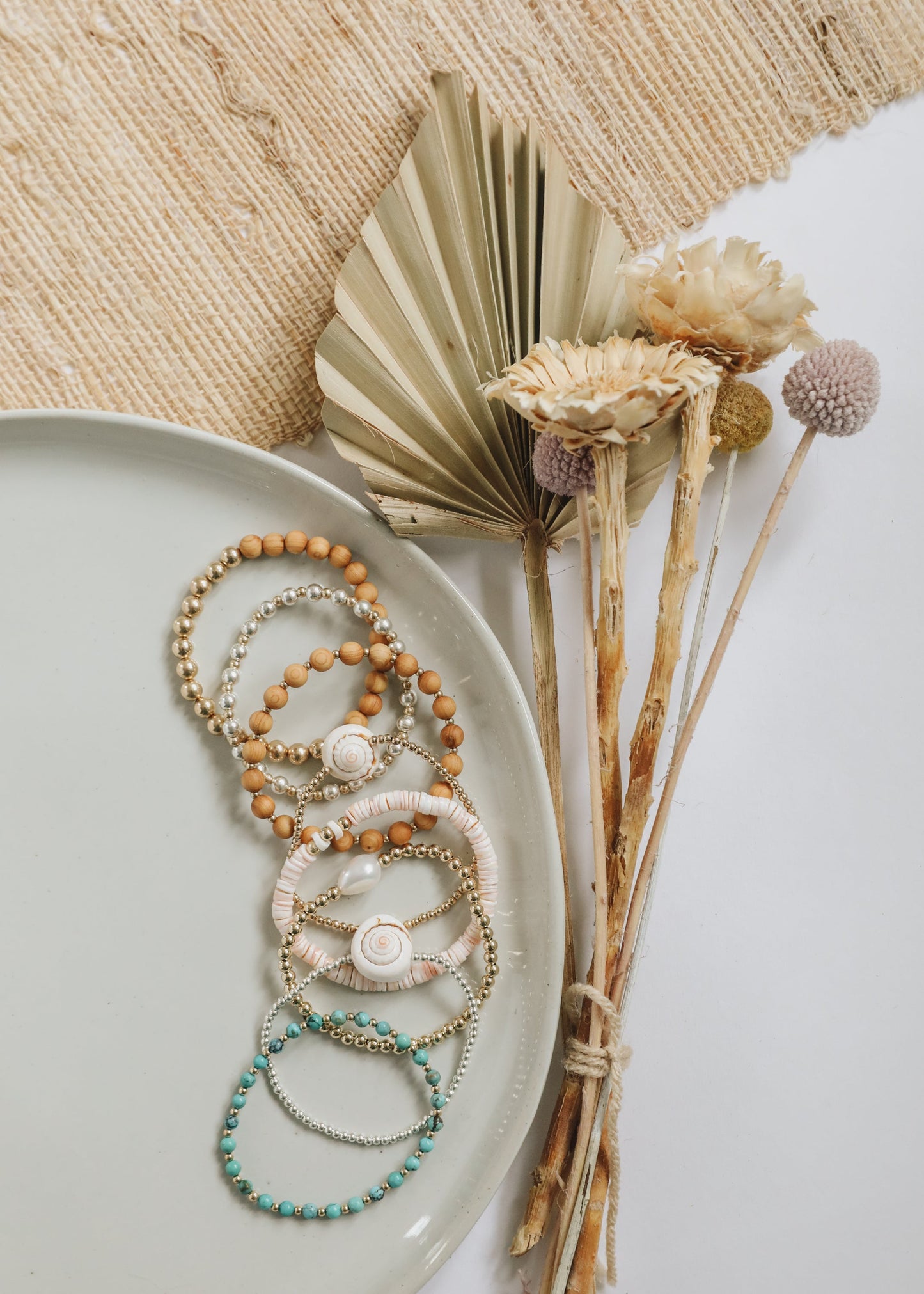 Natural Pearl & 14k Gold Filled Beaded Anklet or Bracelet