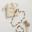Collier en perles d'ambre de la mer Baltique et de pierres précieuses naturelles