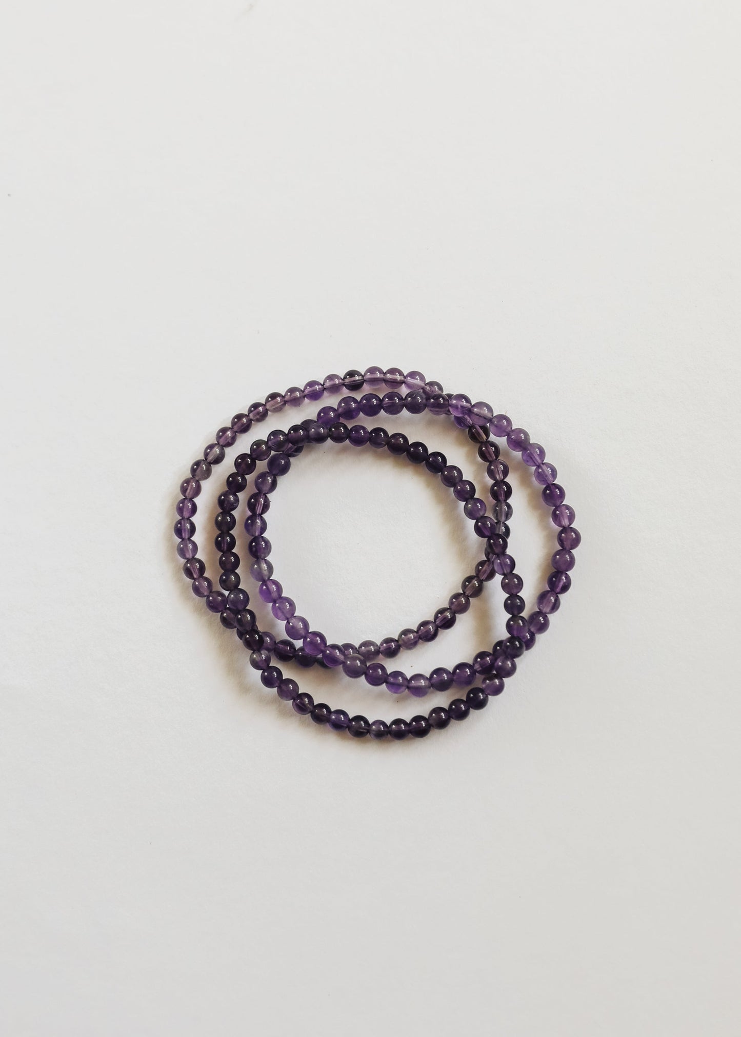 Bracelet pour adulte en améthyste poli