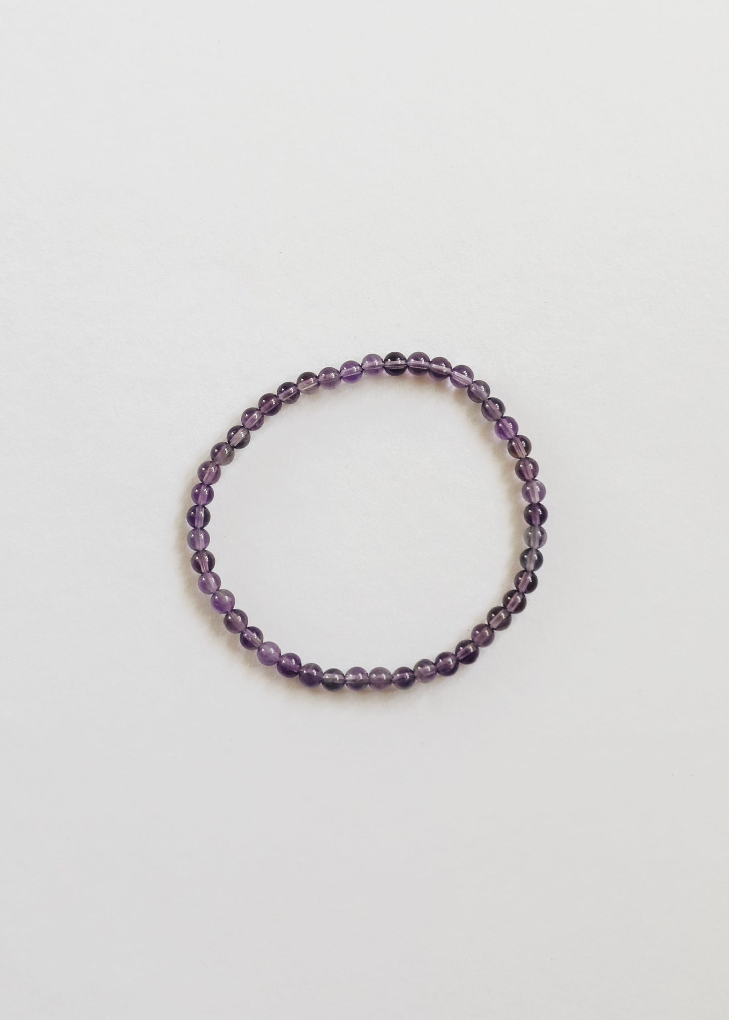 Bracelet pour adulte en améthyste poli