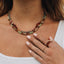 Raw Baltic Sea Amber + Stone Rainbow || Necklace - Korvel