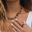 Raw Baltic Sea Amber + Stone Rainbow || Necklace - Korvel