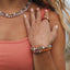 Pure Gemstone Natural Rose Quartz Beaded Necklace