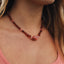 Conjunto de Collar de Ámbar Báltico Cognac y Cuarzo Rosa