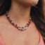 Collar de Ámbar Báltico Cognac Crudo y Jaspe Natural