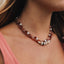 Collar de Ámbar Báltico Cognac Crudo y Jaspe Natural