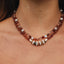 Collar de Ámbar Báltico Cognac Crudo y Jaspe Natural