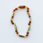 Bracelet ou cheville en ambre de la mer Baltique et aventurine