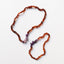 Ensemble de collier en ambre cognac brut de la Baltique et améthyste