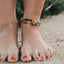 Raw Baltic Sea Amber + Stone Rainbow || Anklet • Bracelet - Korvel