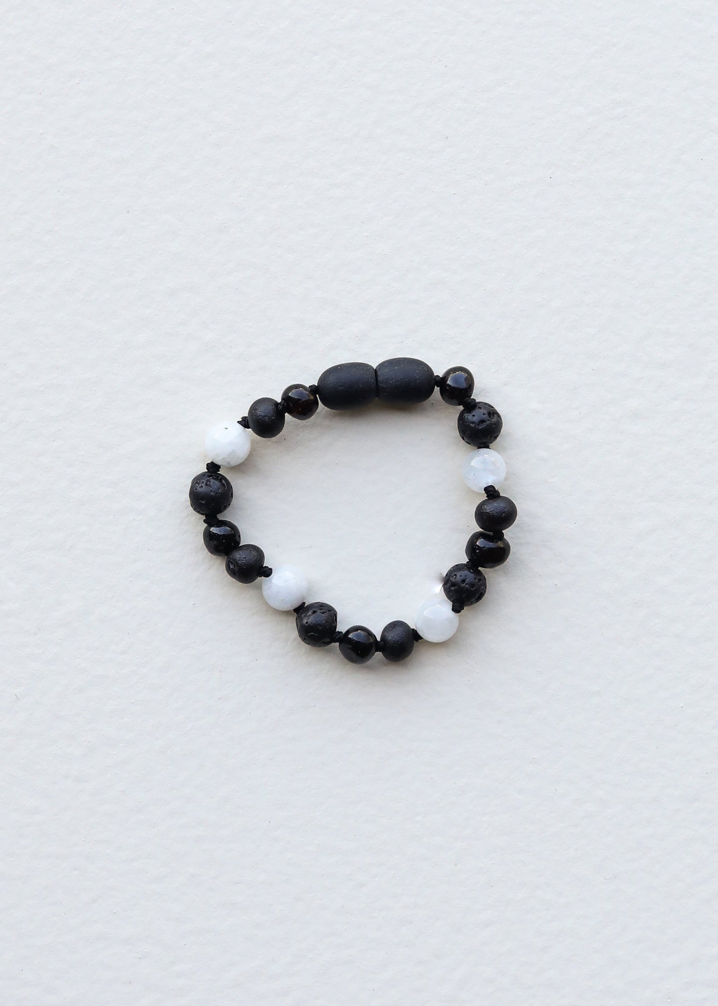 Raw Black Baltic Amber + Moonstone || Necklace - Korvel