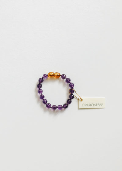 Pure Amethyst Gemstone Bracelet or Anklet