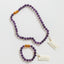 Collar de piedra preciosa de amatista pura