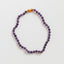Collar de piedra preciosa de amatista pura