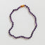 Collar de piedra preciosa de amatista pura