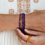Bracelet pour adulte en améthyste poli